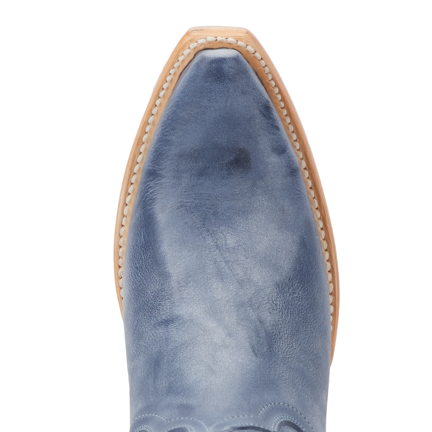 Emma Jane washed denim boot toe