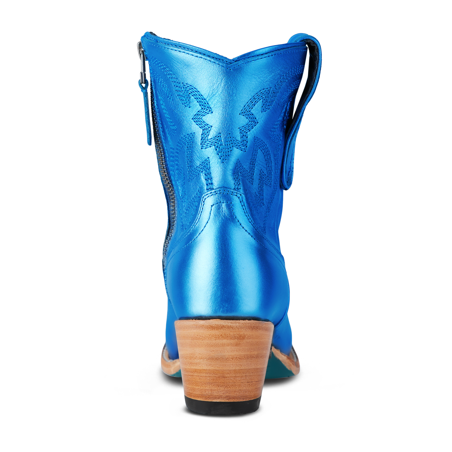 Metallic cobalt Smokeshow Bootie cowboy boot