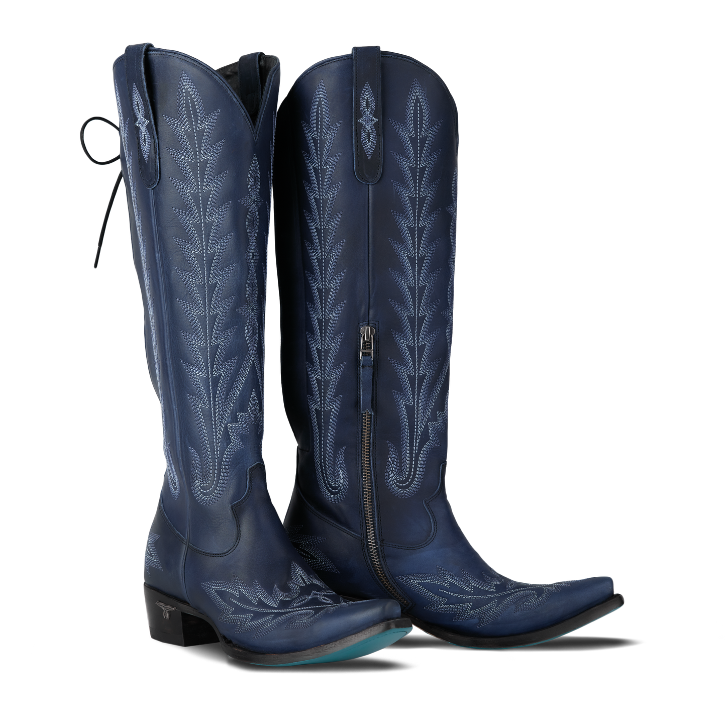 Midnight Navy Lexington Knee High Boots