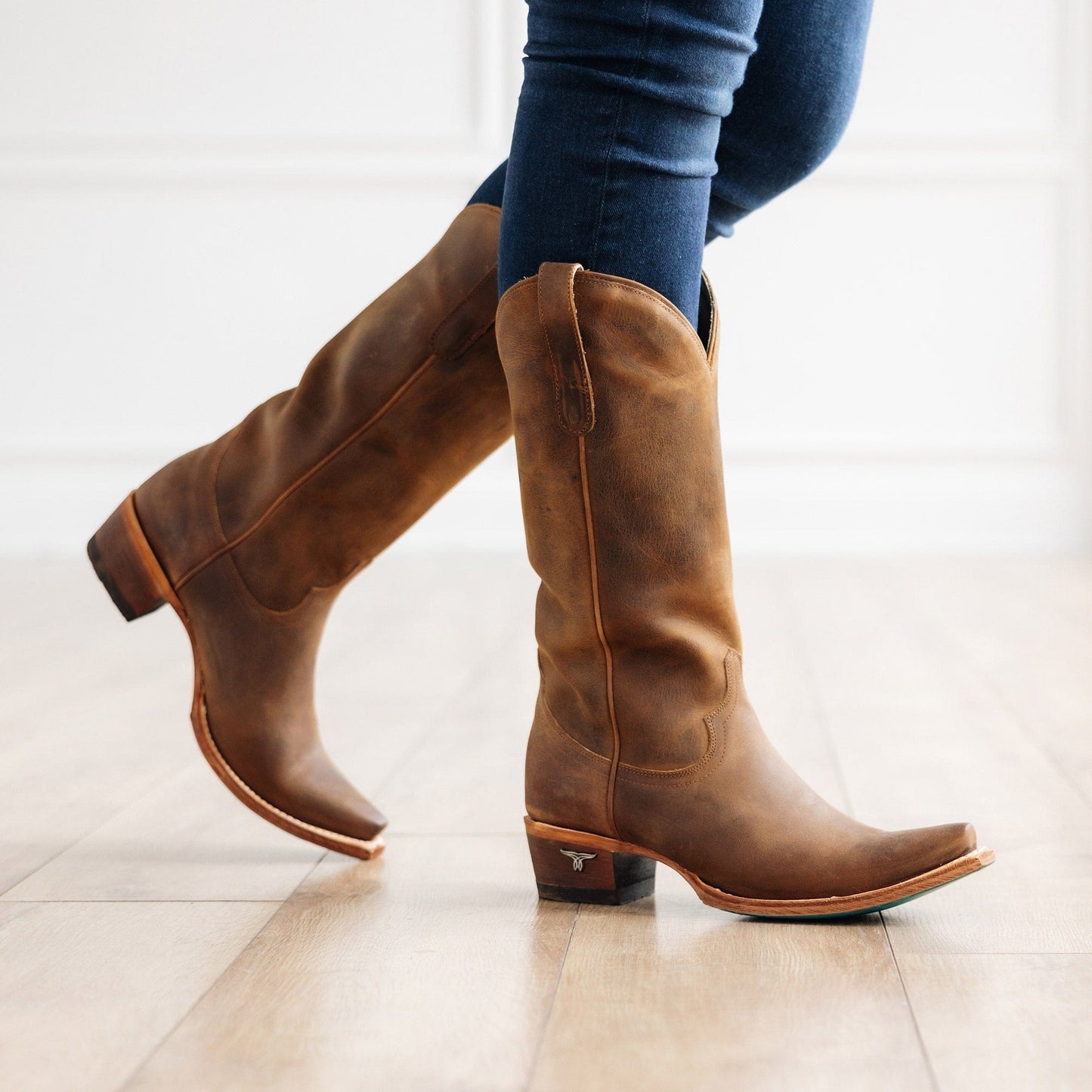 Emma Jane Brown LS2 leather cowboy boots