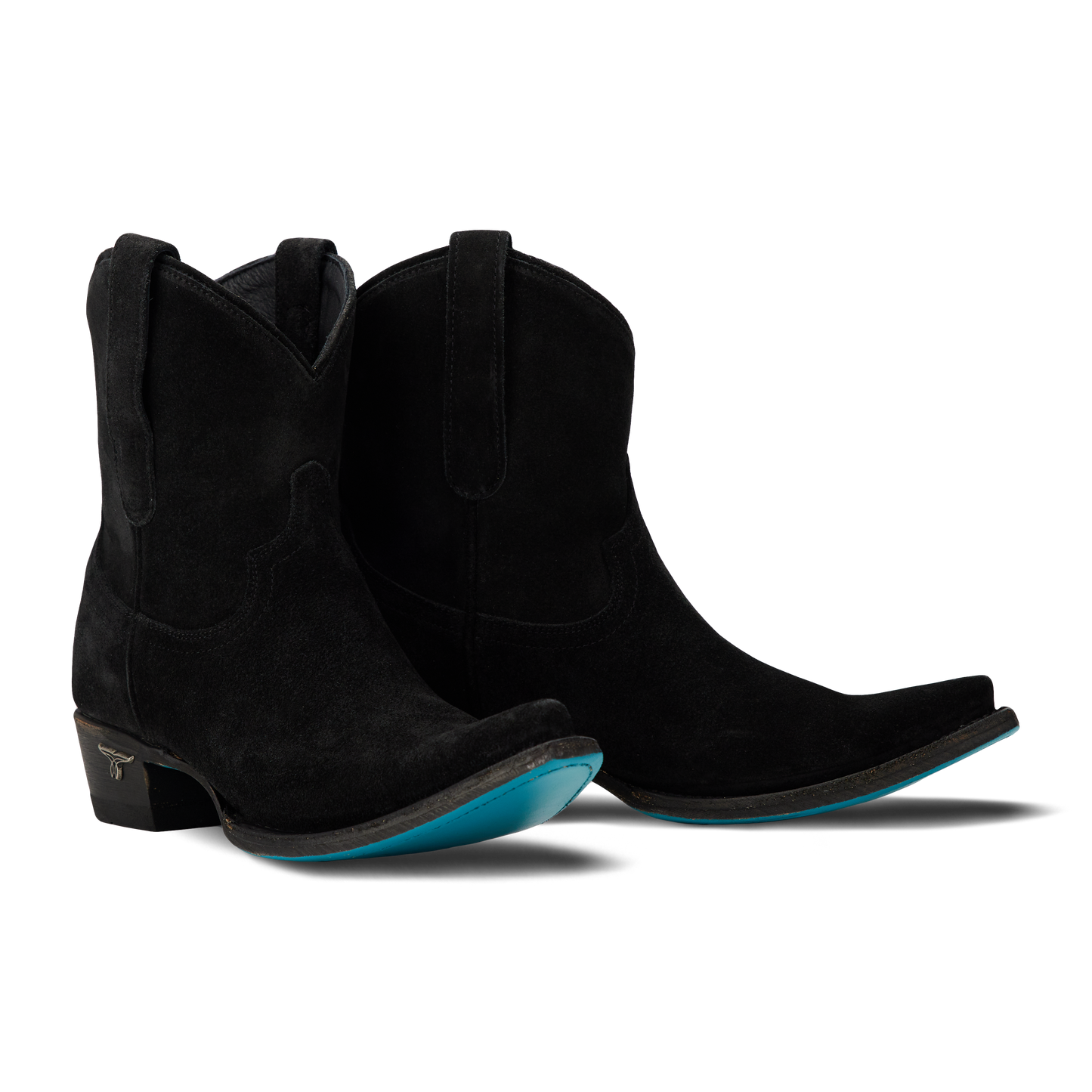 Emma Jane booties in soft black suede