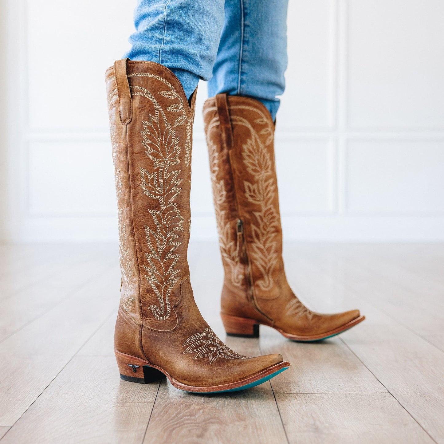 Sandaga knee-high desert clay cowboy boots