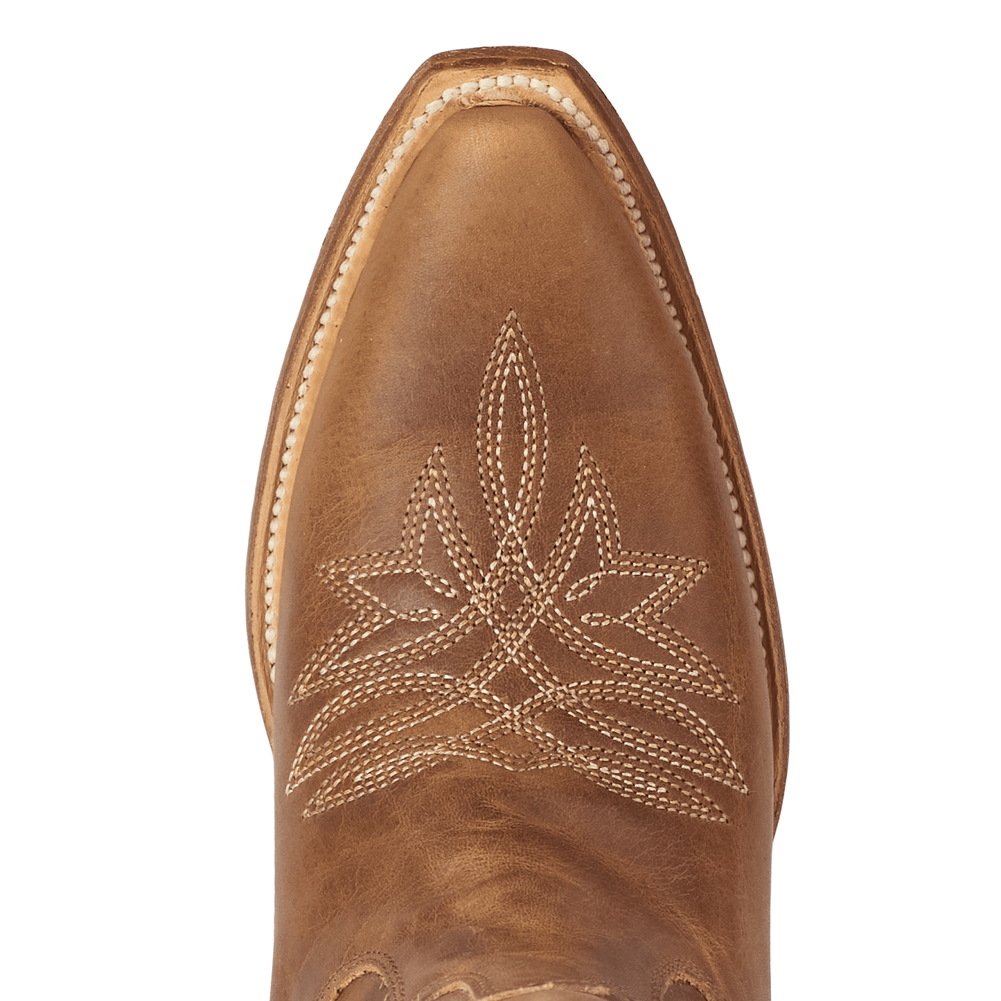 Sandag knee-high desert clay cowboy boot detail