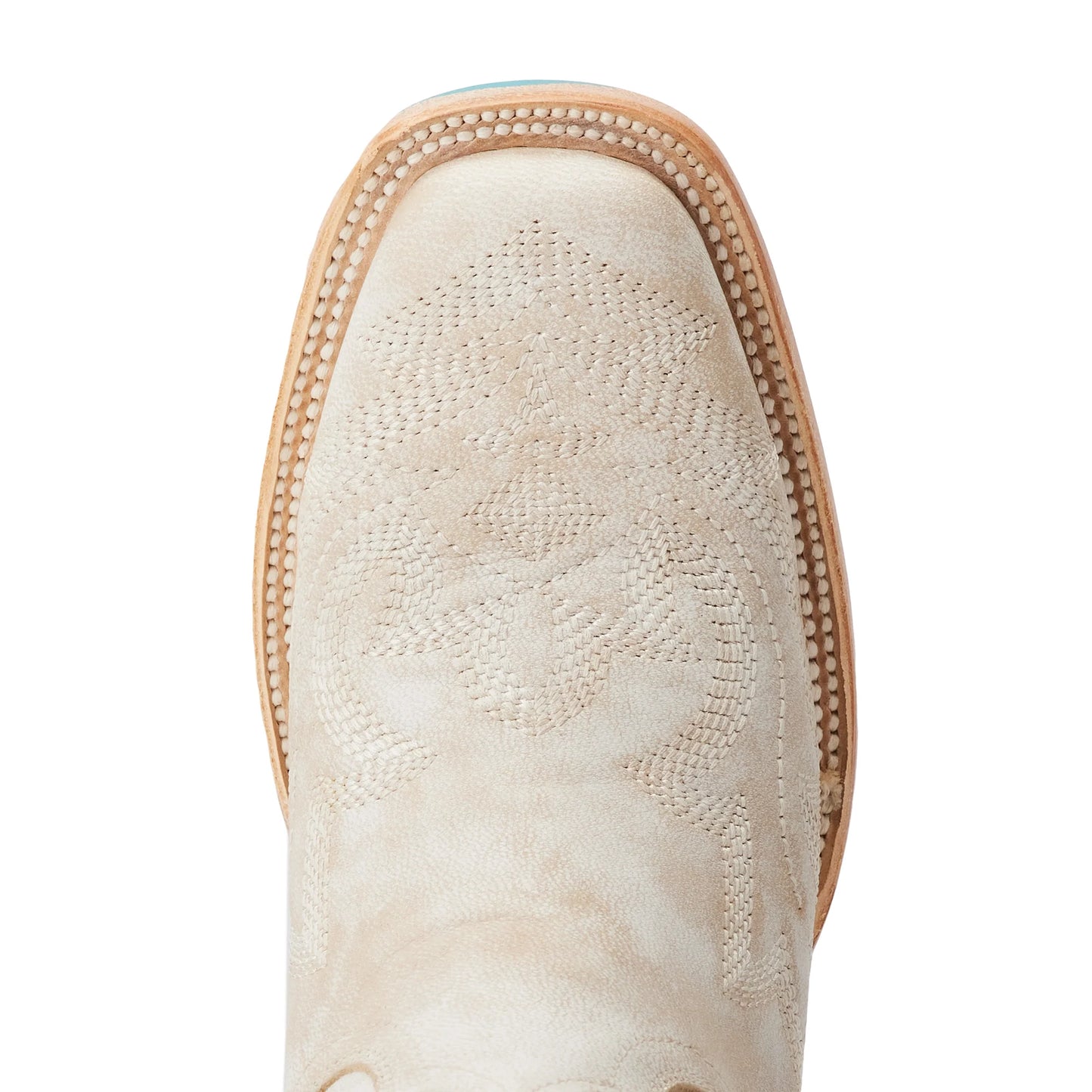 Saratoga Square Ceramic Crackle Leather Cowboy Boot Toe