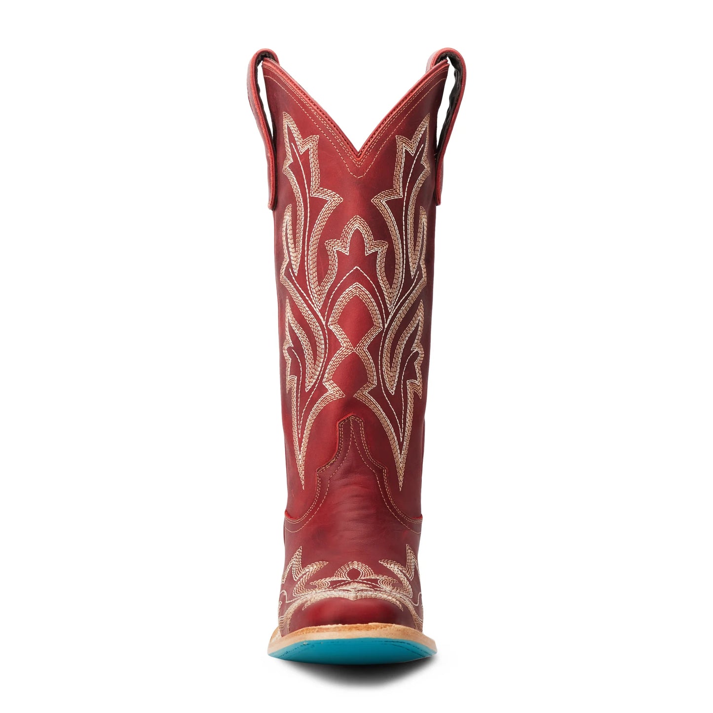 Red Saratoga Square Smoldering Ruby Cowboy Boot