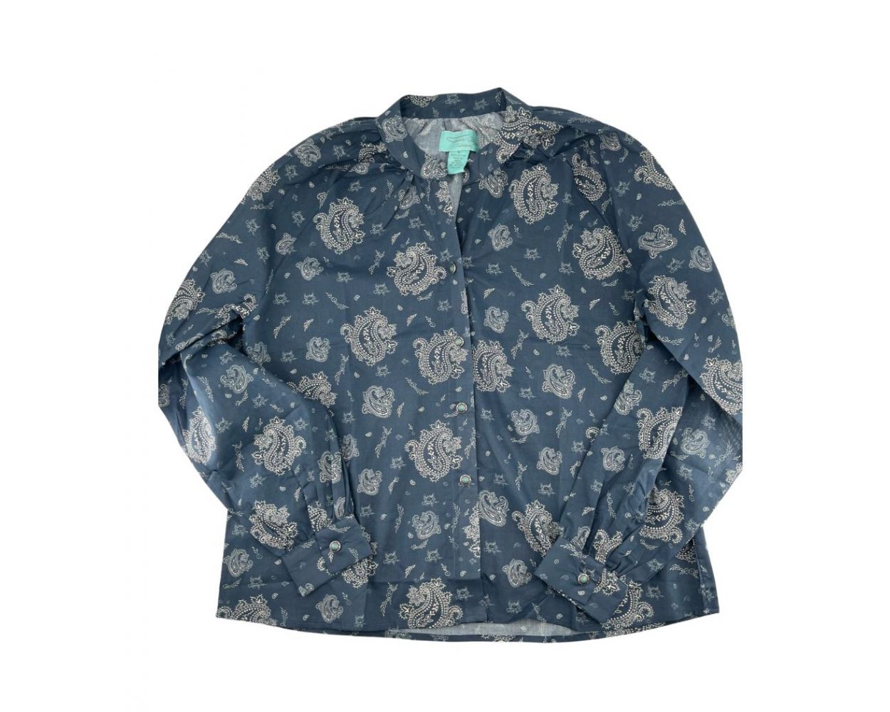 Tasha Polizzi Marie Blouse in Navy paisley print.