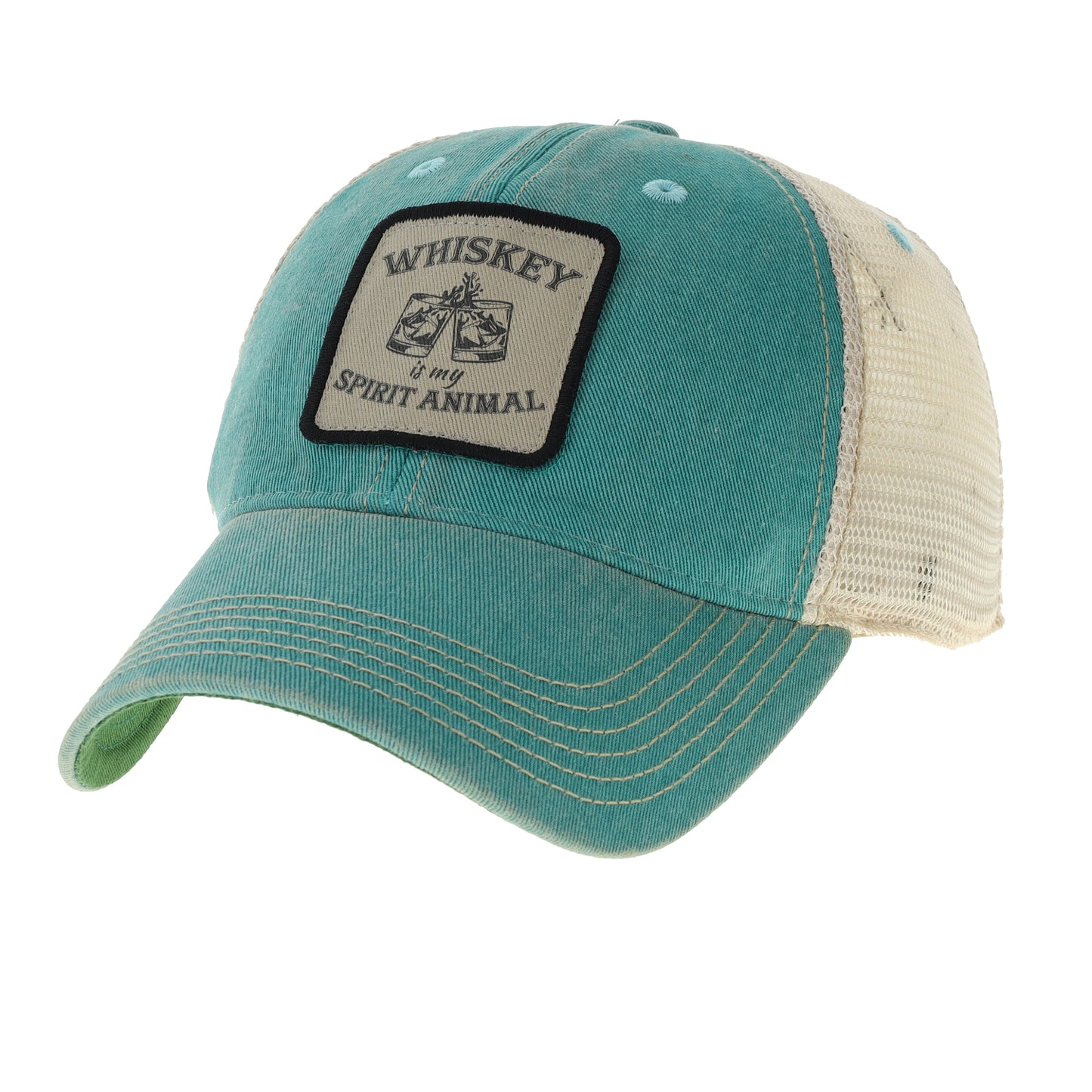 Teal spirit animal whiskey hat