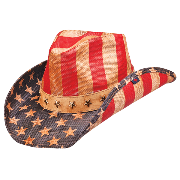 American flag cowboy hat