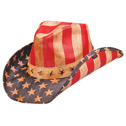 American flag cowboy hat