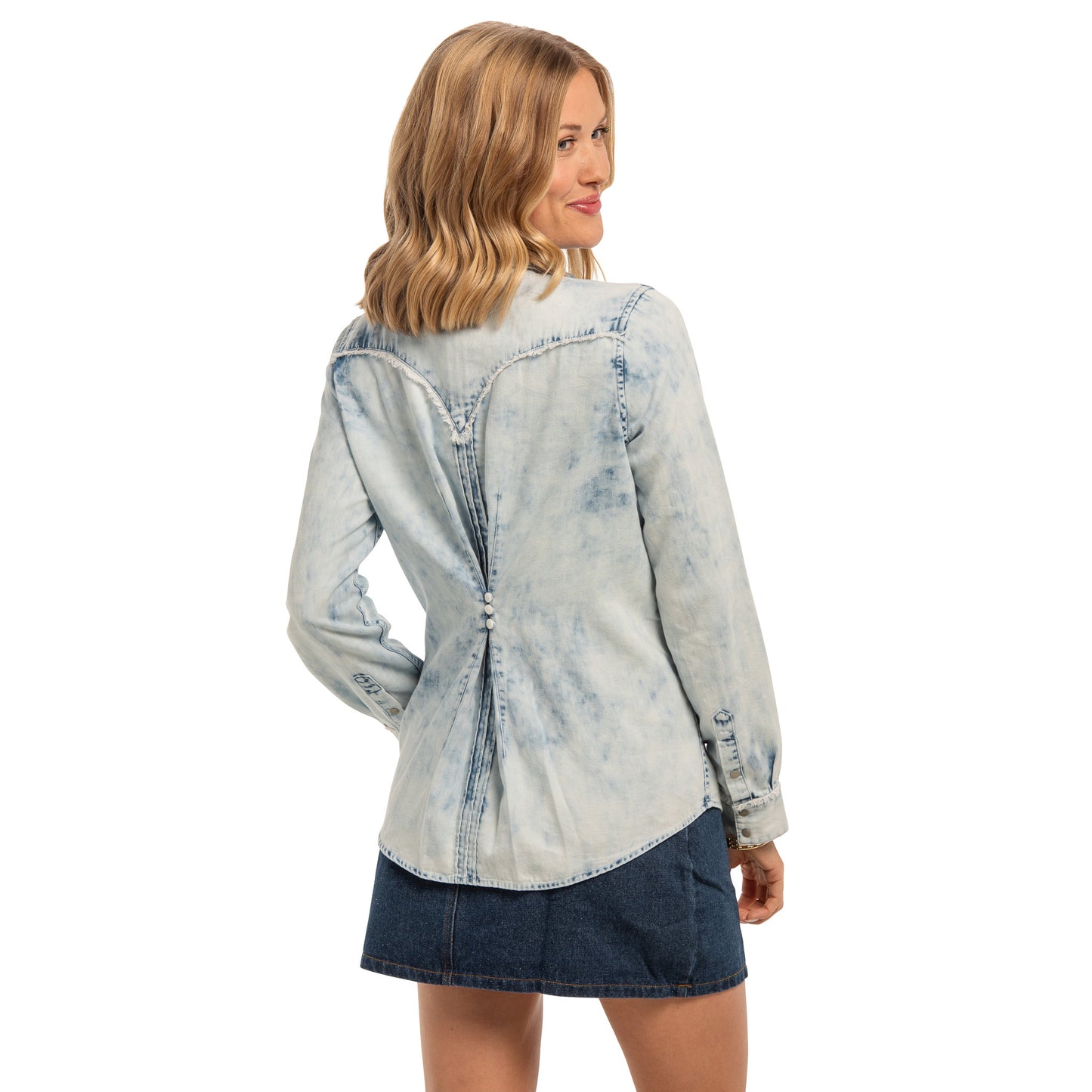 Jessie Shirt in Chambray by Madison Creek Outfitters