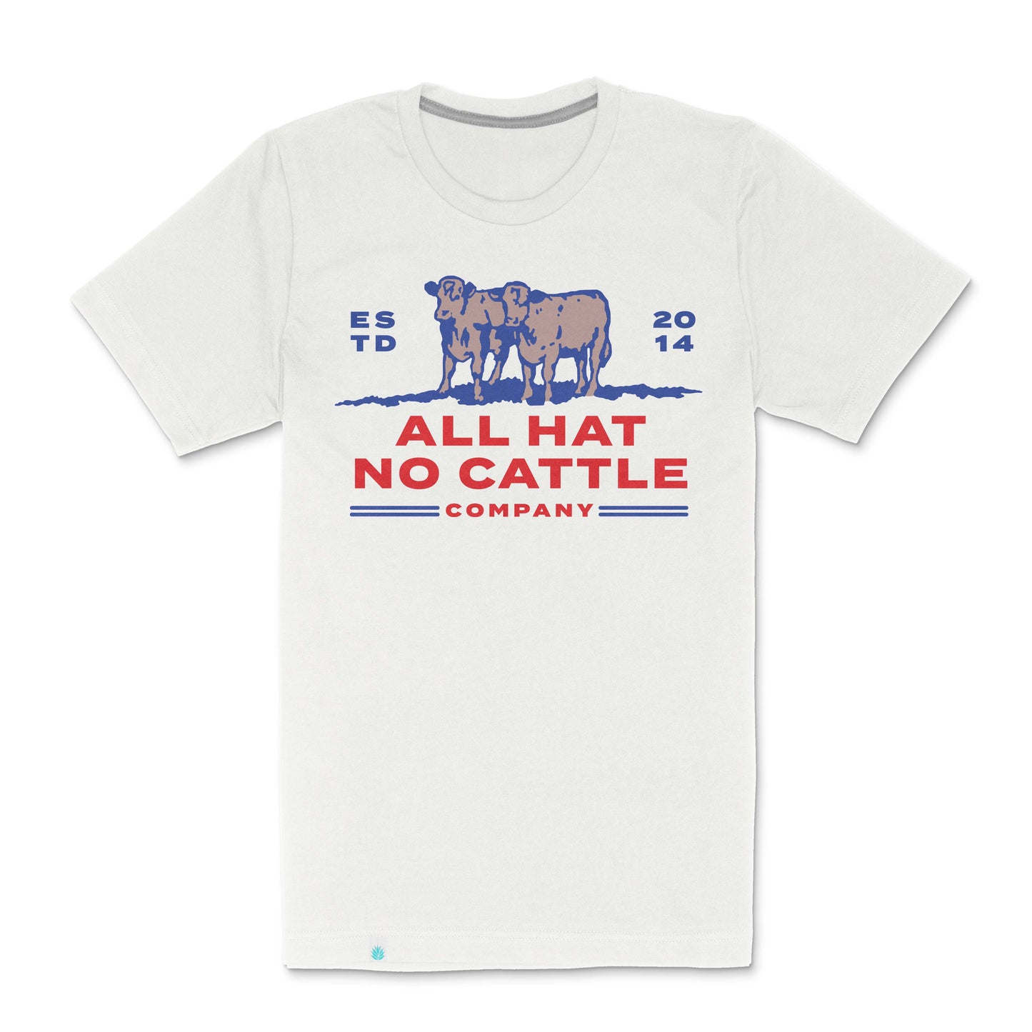 All Hat No Cattle Company shirt with cow graphic