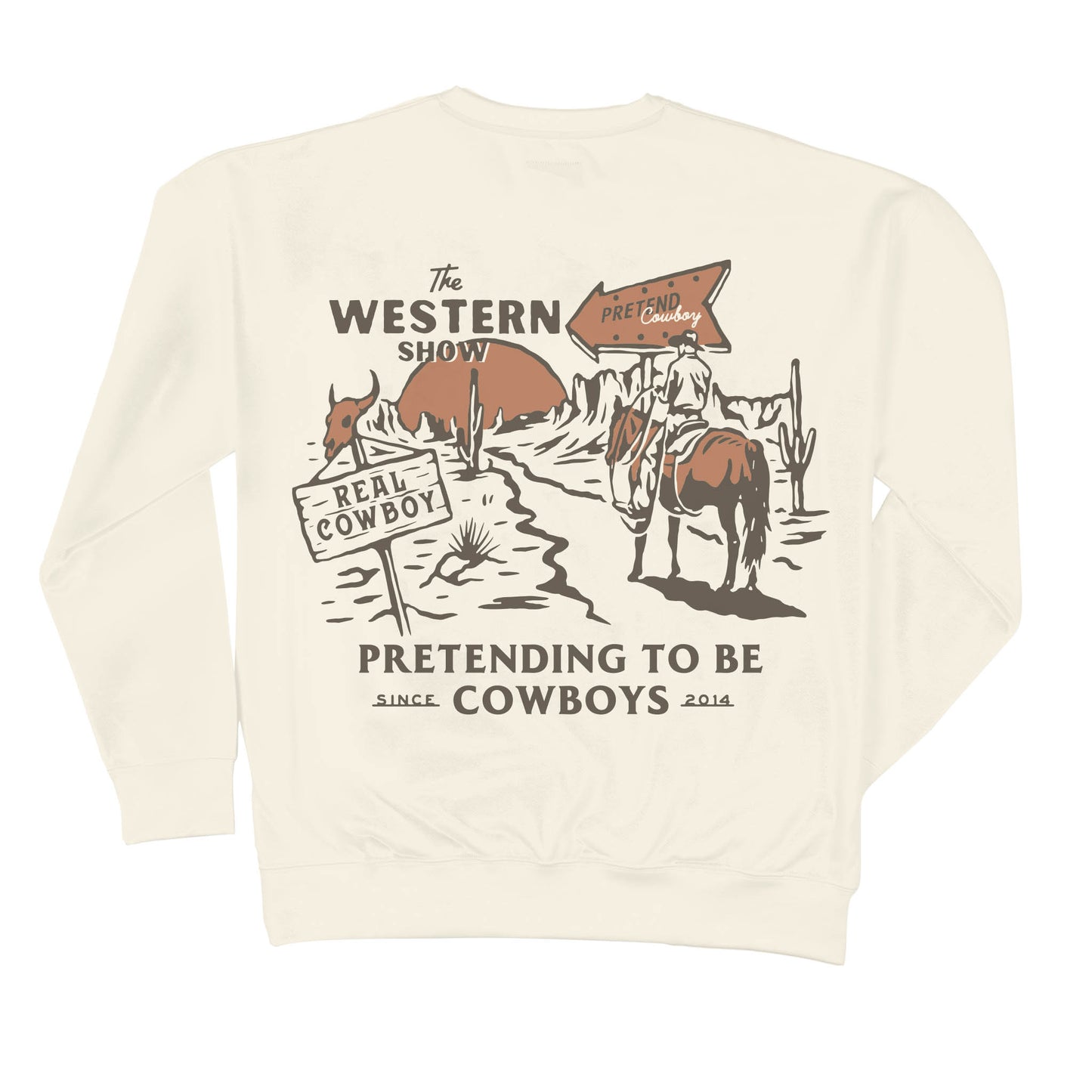 Western Show sweatshirt with cowboy graphic