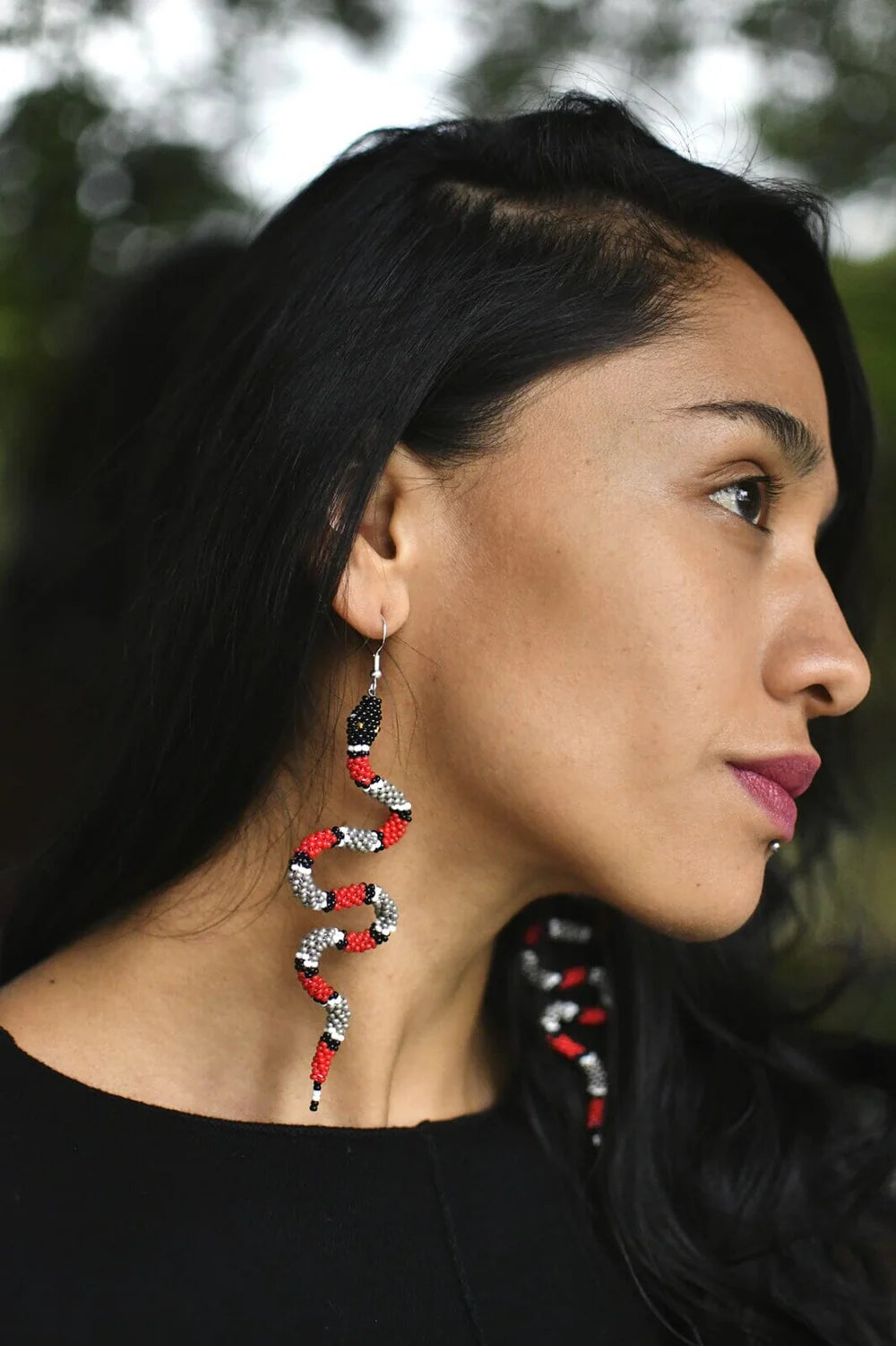 Zelda Snake Earrings worn by Mother Sierra