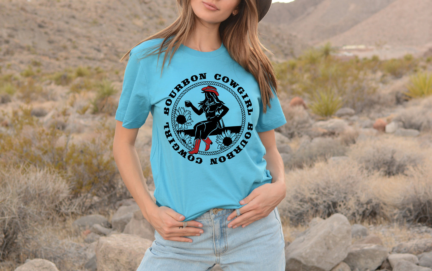 BC Turquoise Bourbon Cowgirl shirt