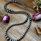 NFR Collection Necklace – Graduated Sterling Silver Pearls 8mm to 14mm  46.5"