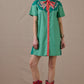 Just Wing It Dress, green, short sleeve, floral embroidery