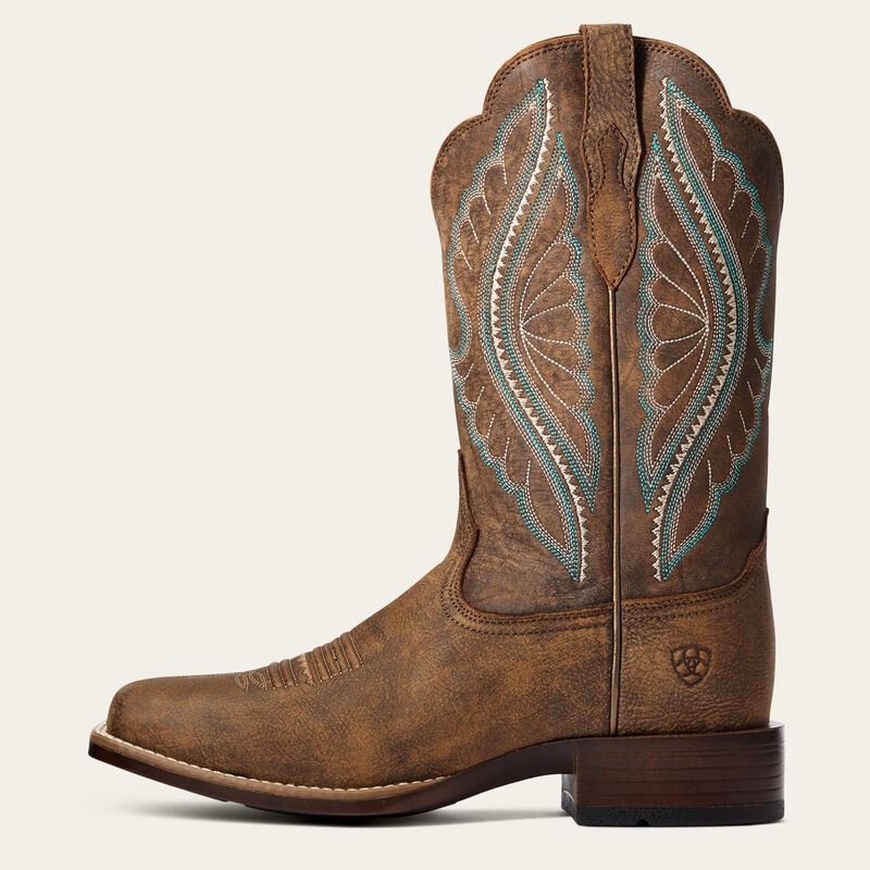 Womens PrimeTime Western Boot by Ariat in Tack Room Brown