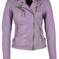 Sofia RF Leather Jacket, Digital Lavender