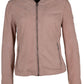 Jennet CF Leather Jacket, Rose