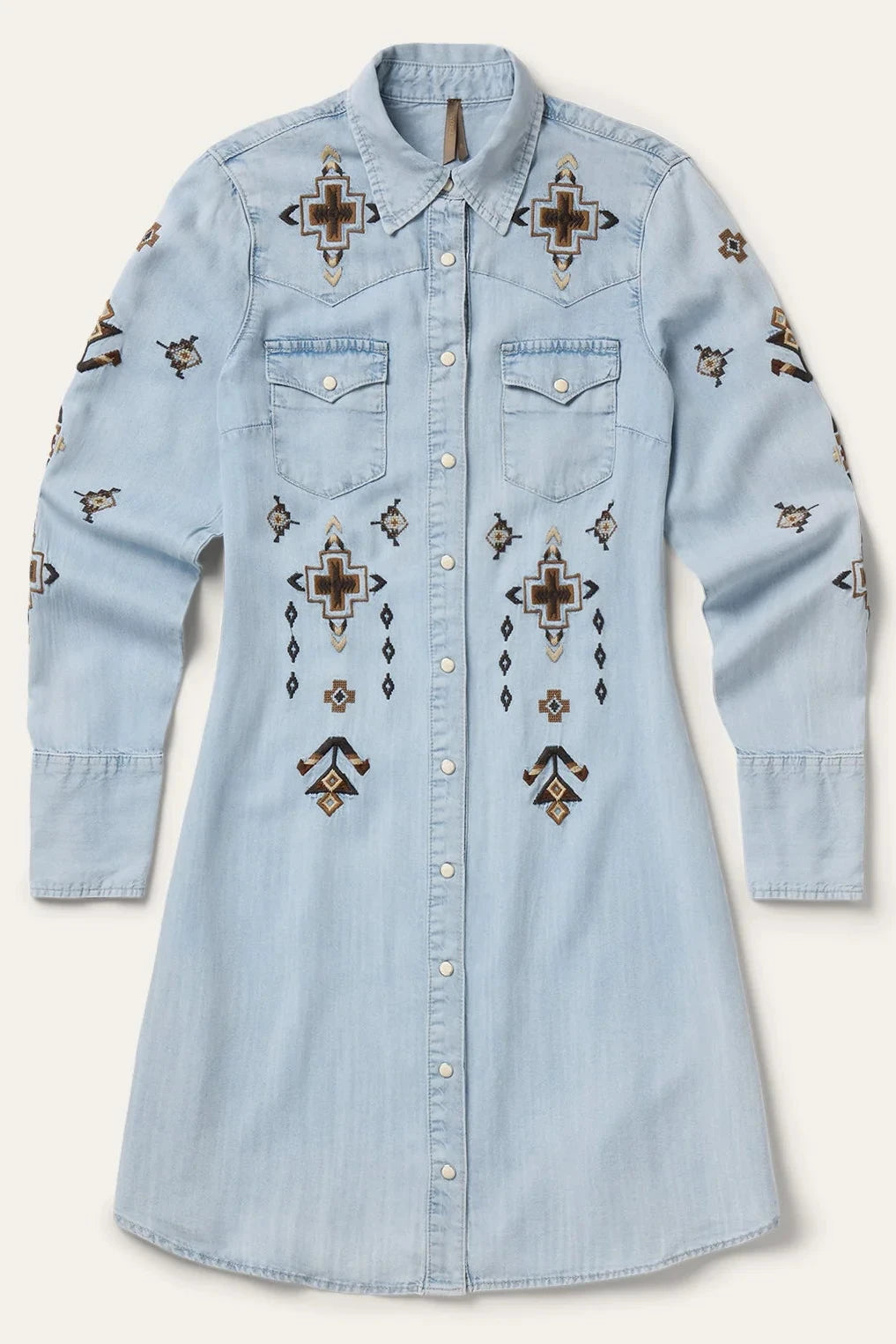 Stetson Floral Embroidered Western Dress
