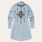 Stetson Floral Embroidered Western Dress