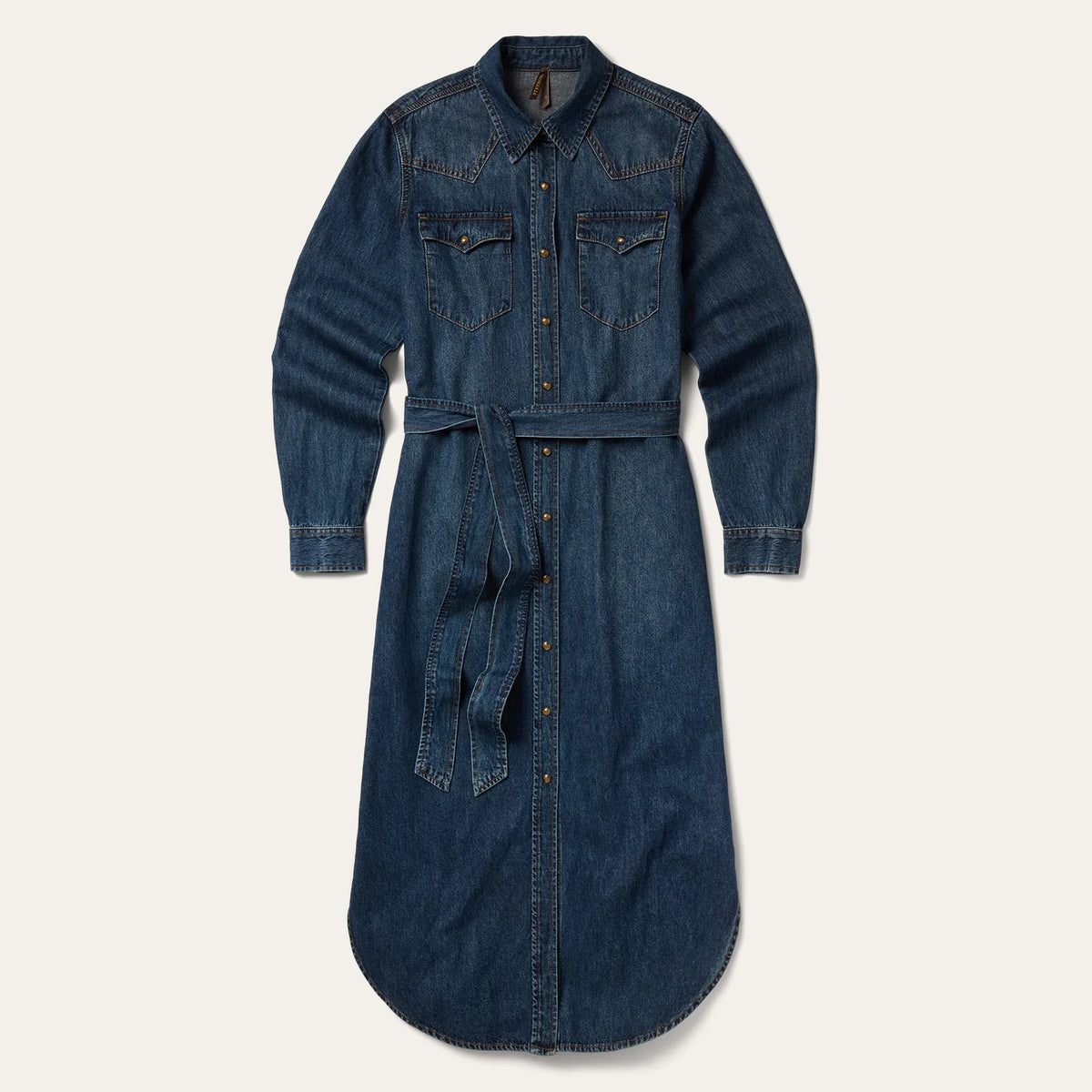 Stetson Western Denim Midi Shirt Dress