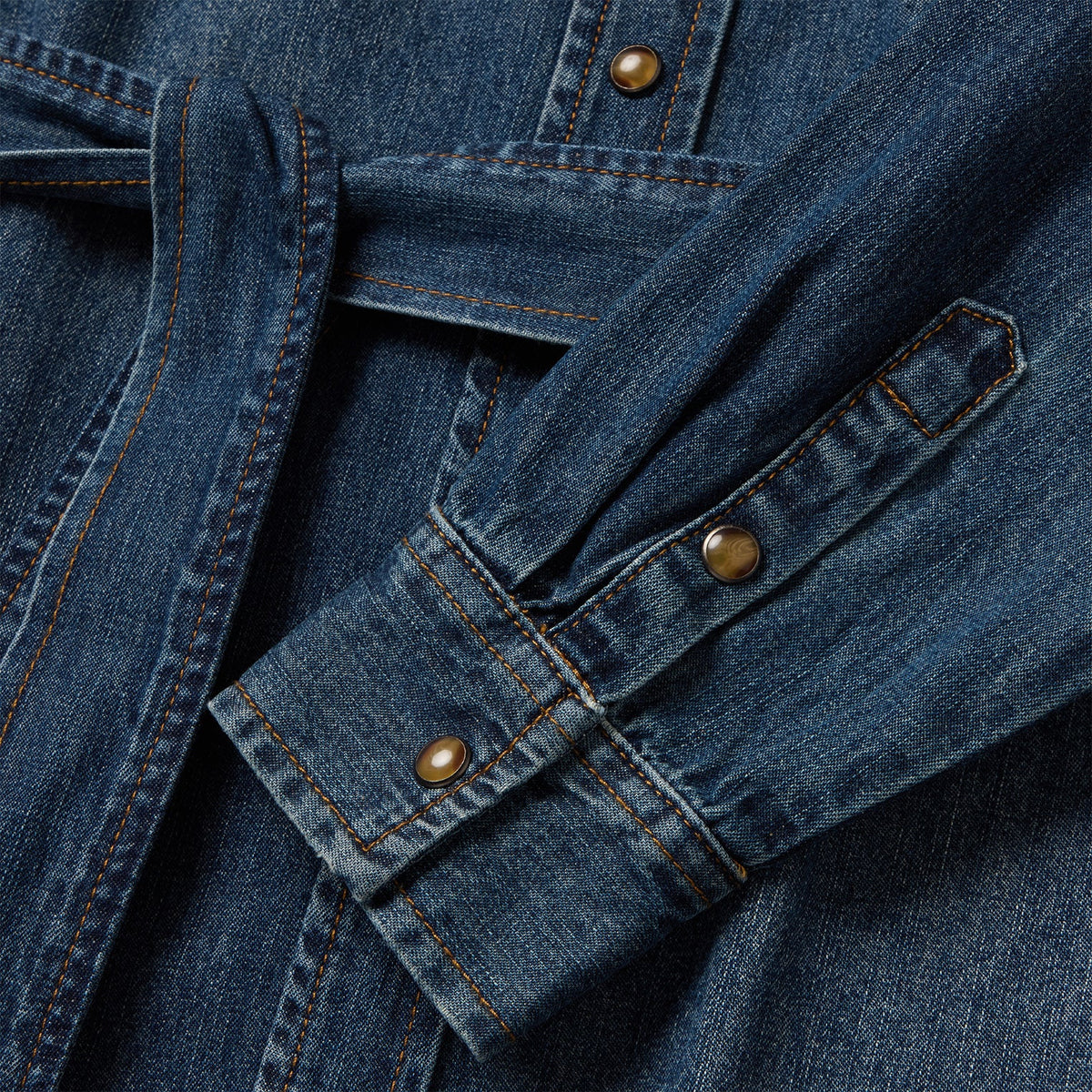 Stetson Western Denim Midi Shirt Dress