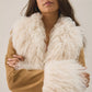 Azalea Wang Tori Faux Fur Trim Wrap Jacket