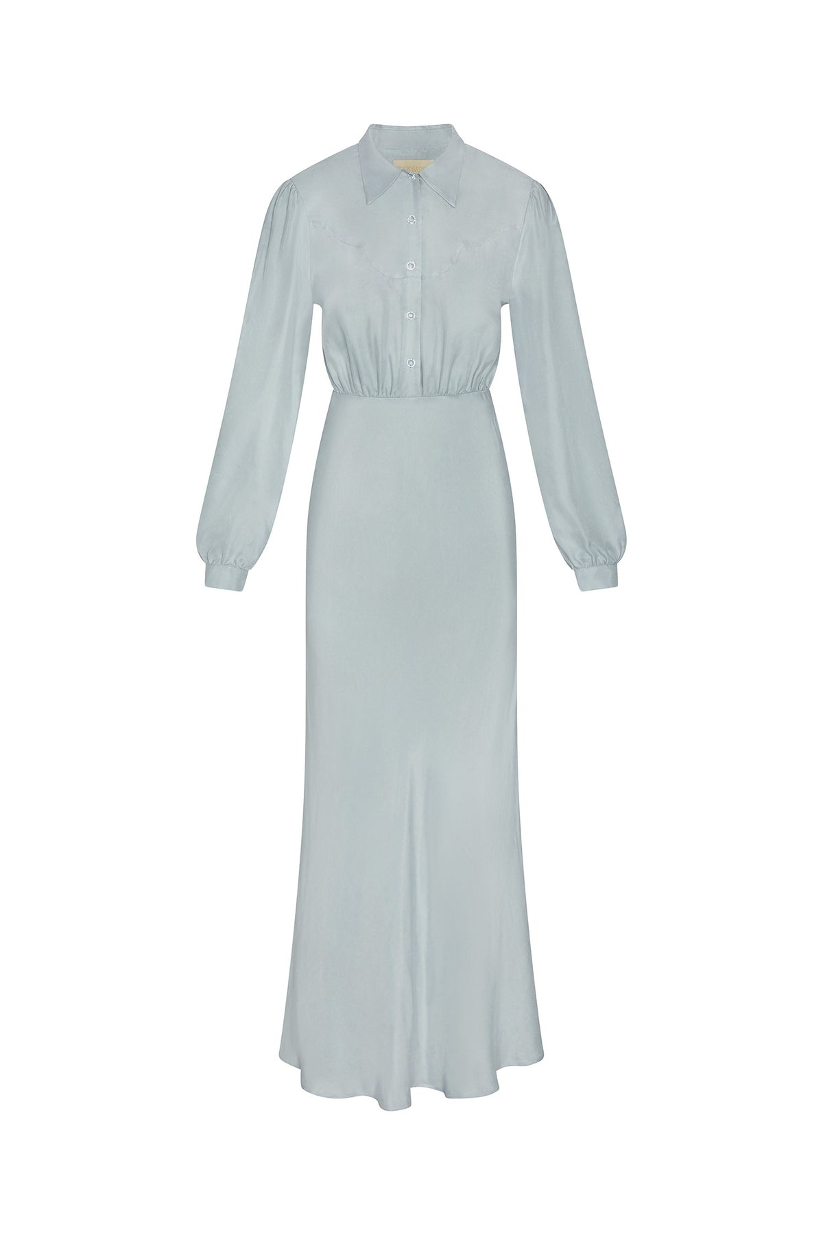 Dahlia Dress in Hazy Blue by Folk Saint