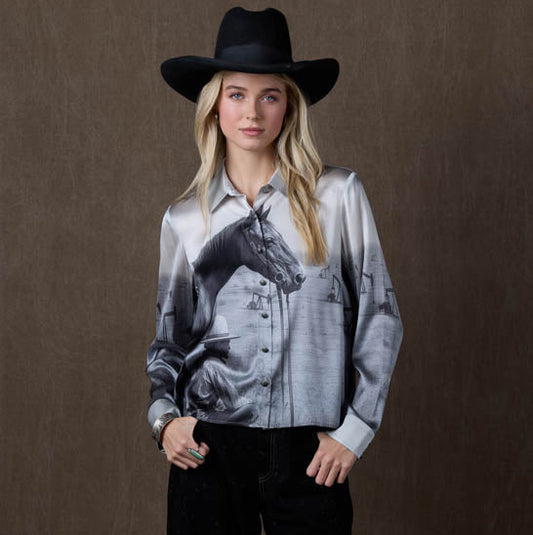 Well Watched Blouse by Double D Ranch