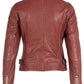 Sofia RF Leather Jacket, Astro Dust