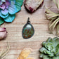 MJ Freeform Turquoise Pendant – Sterling Silver