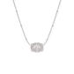 SpurWest Ultra Mini Belt Buckle Necklace - Silver (Initial)