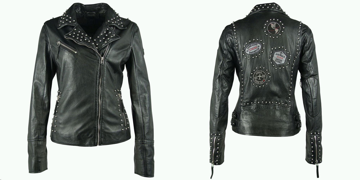 Wanderglueck RF Leather Jacket,  Black