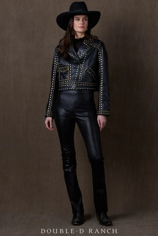 Chapel Noir Leather Jacket by Double D Ranch