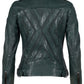 Kyra RF Leather Jacket, Dark Green