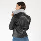 Lusan RF Leather Jacket, Black