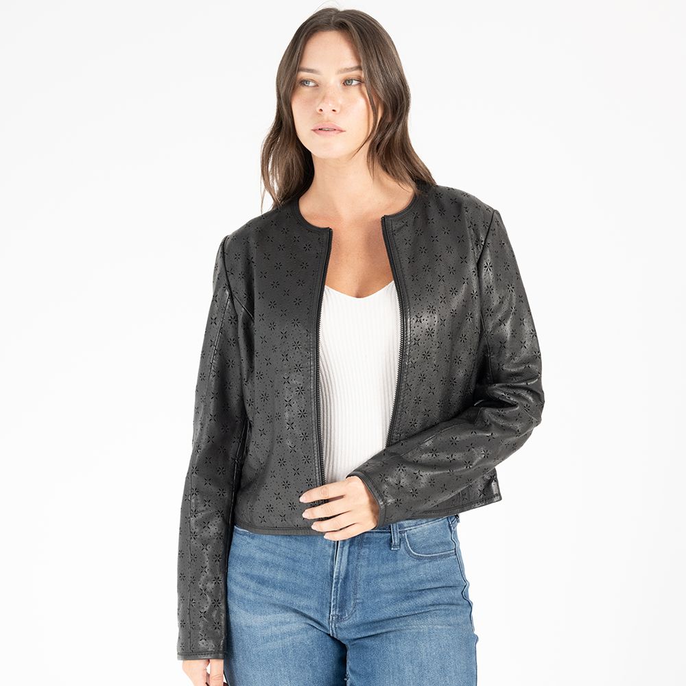 Hillary CF Leather Jacket