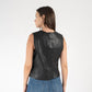 Kiralee RF Leather Vest, Black