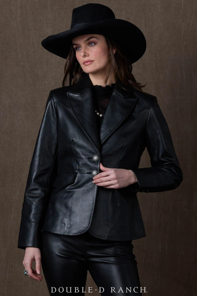 Bandit Blazer Jacket in Black by Double D Ranch