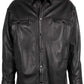 Currow OS Leather Jacket, Black