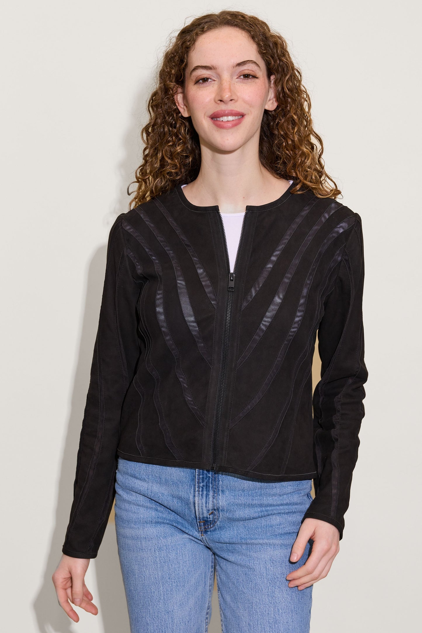 Mira RF Leather Jacket