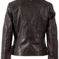 Chlara RF Leather Jacket, Dark Brown