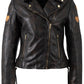 Reo RF Heart Detail Leather Jacket by Mauritius