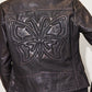 Ninika RF Leather Jacket by Mauritius in Black Purple