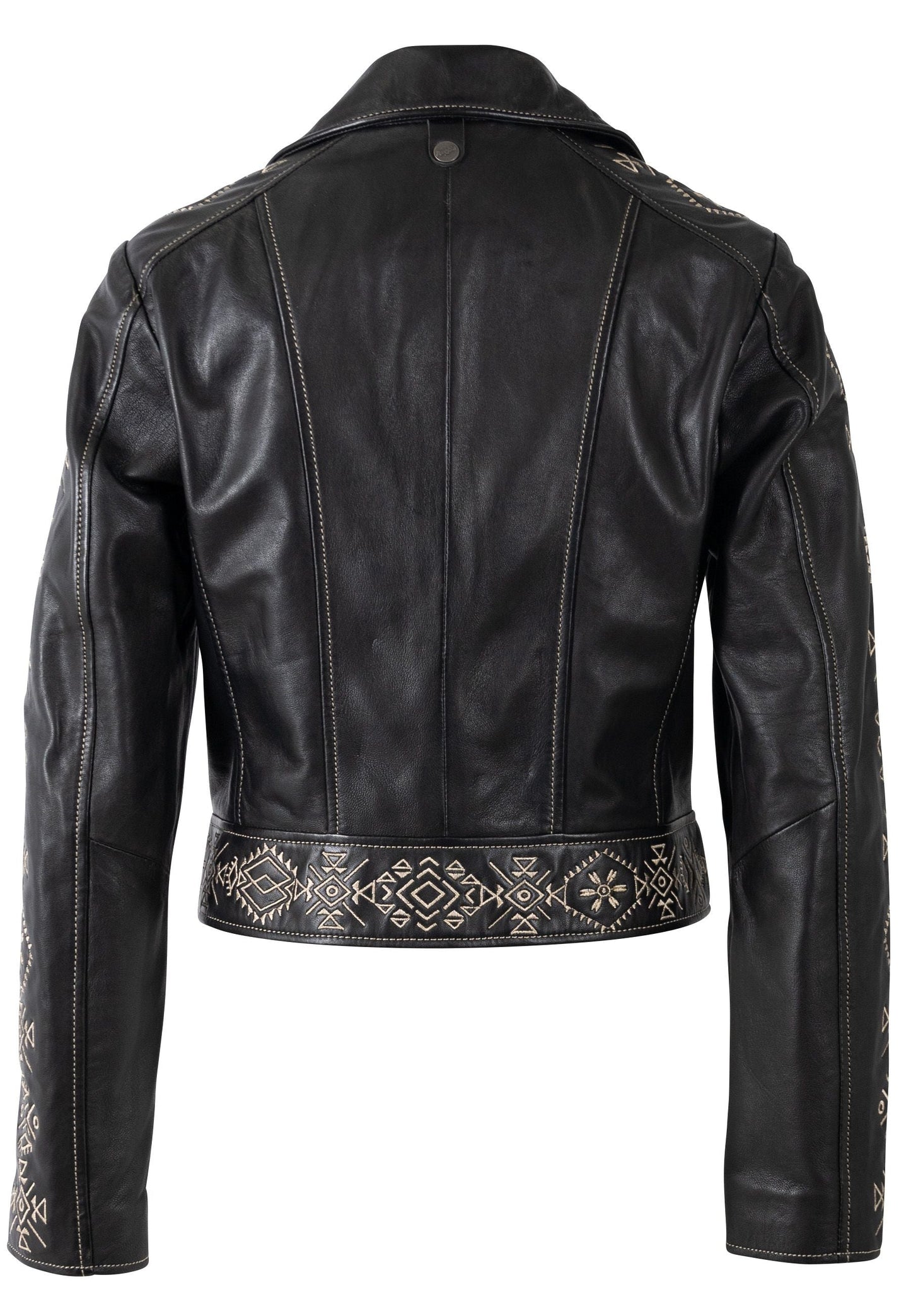 Cora RF Leather Jacket, Black