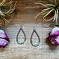 Green & Orange Heishi Earrings – Sterling Silver Pearls