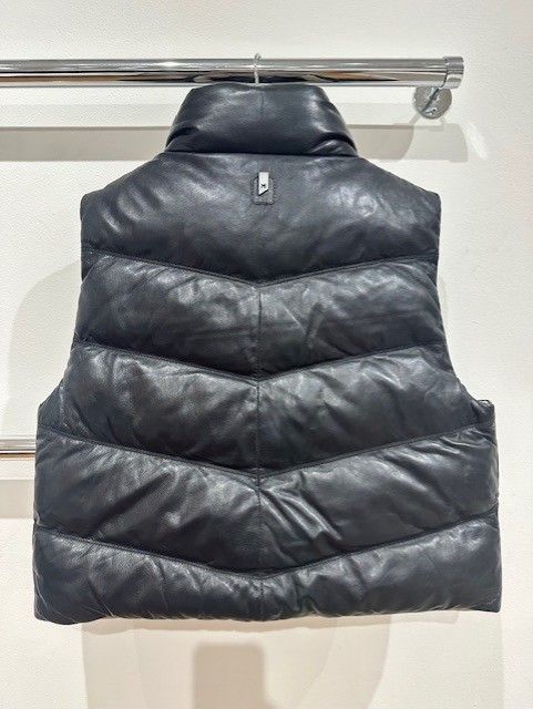 Ellen OS Leather Vest - Reversible