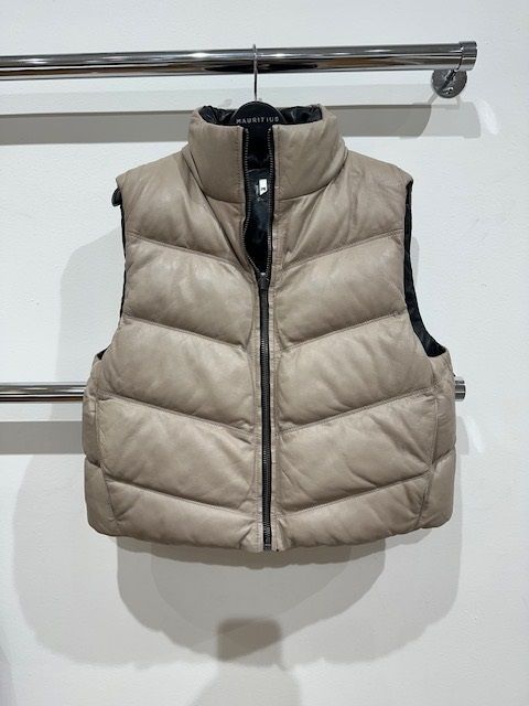 Ellen OS Leather Vest - Reversible