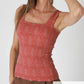 Lace Textured Square Top by Nikibiki